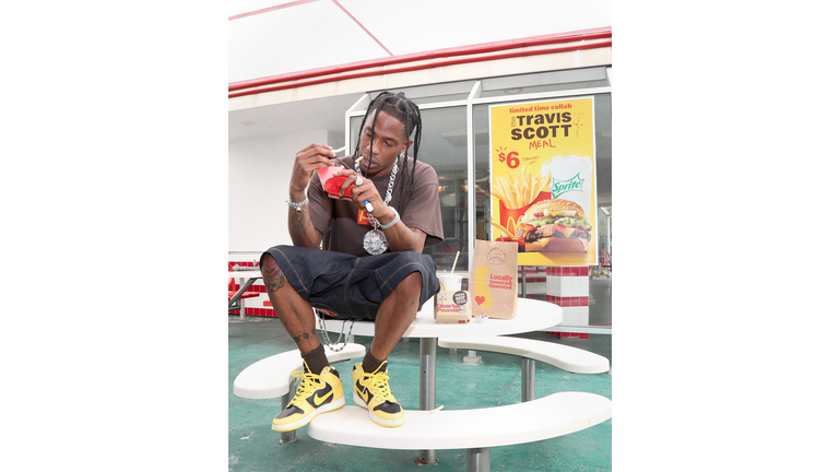 Travis Scott Surprises crew and customers at McDonald's for the Launch of The Travis Scott Meal