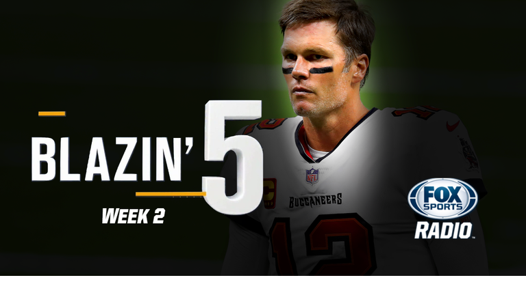 Blazing 5: Colin Cowherd Gives His Five Best NFL Bets For Week 2 (Sep. 20)