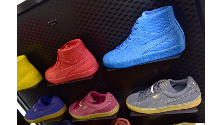 Meek Mill Visits New Puma Lab Powered By Foot Locker At Roosevelt Mall In Philadelphia
