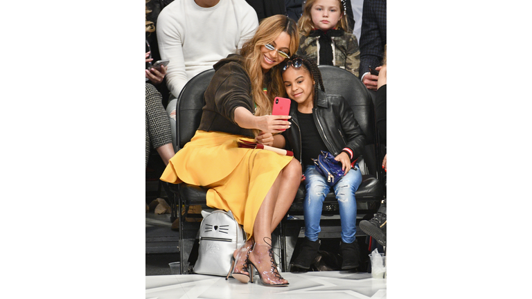Celebrities At The 67th NBA All-Star Game: Team LeBron Vs. Team Stephen