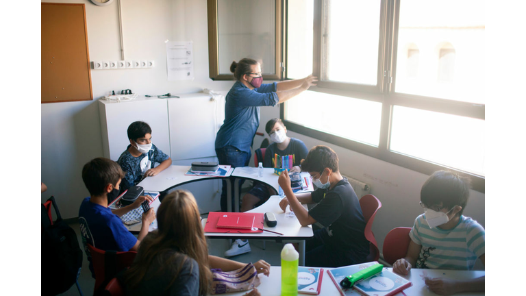 Spain's Schools Reopen Amid Coronavirus As Teachers Struggle