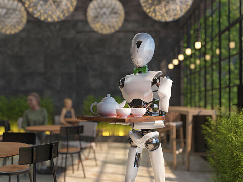 Robots are working in the Service Industry