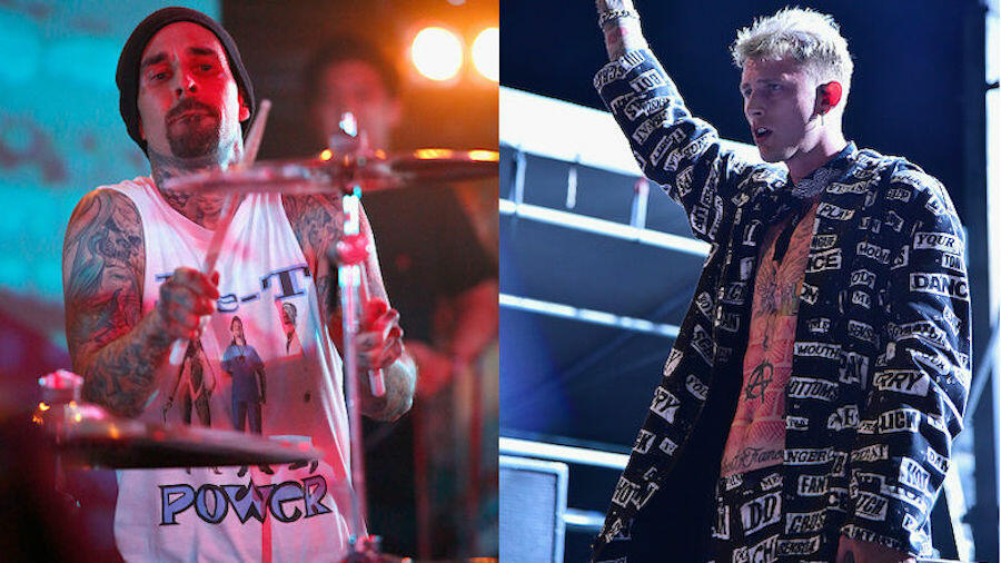 Travis Barker And Mgk Perform Blink 182 S All The Small Things In Vegas Iheartradio