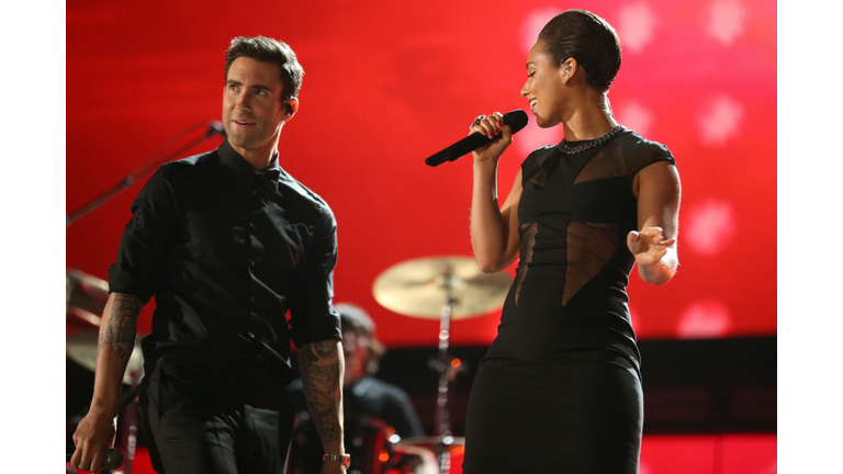 Adam Levine & Alicia Keys - Christopher Polk / Staff