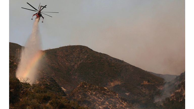 Bobcat Fire Continues To Burn In Southern California