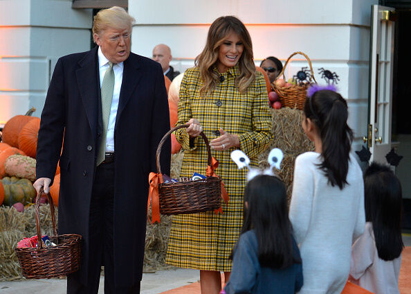 Trump and First Lady Welcome Children for Halloween at White House