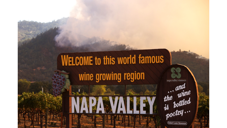 Glass Fire Burns Through Napa Valley As Hot And Dry Conditions Return To Northern California