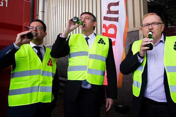 PORT OF ANTWERP AB INBEV BEER TRAIN