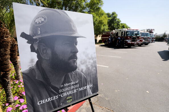 Photo of fallen Big Bear Interagency Hotshot Charles Morton, a firefighter who died during the El Dorado wildfire.