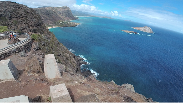 Looking out to Makapu'u below and Waimanalo in the distance