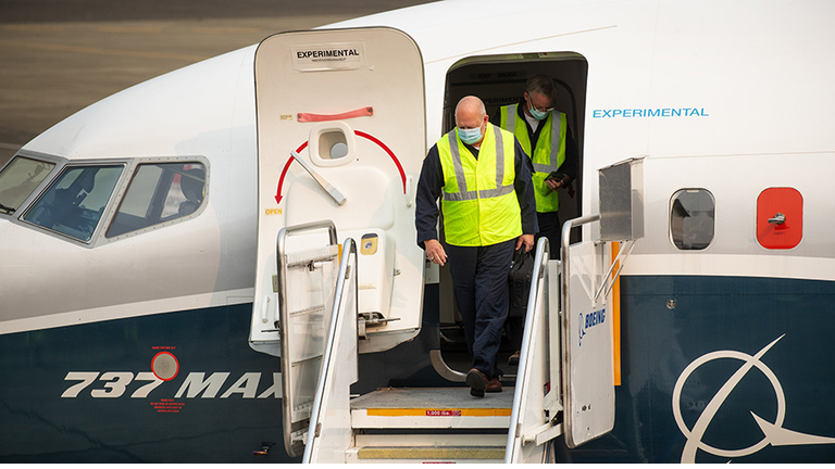 Test Flight Of Reconfigured Boeing 737 Max Airplane