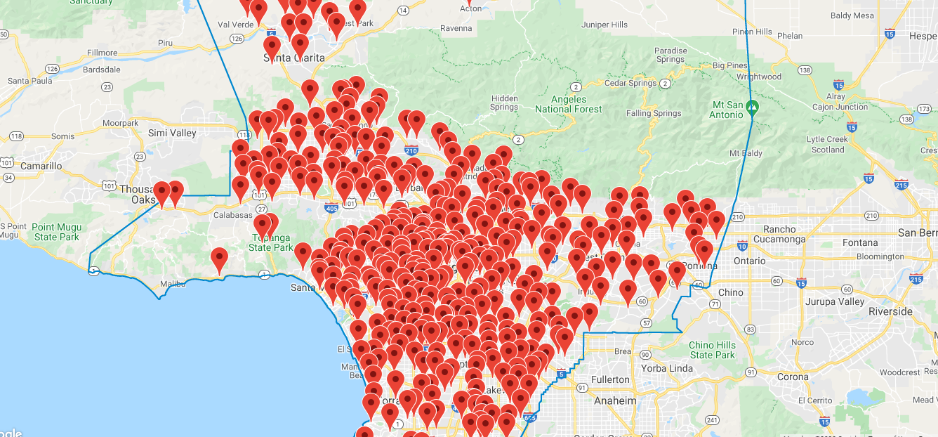 Los Angeles County Releases Maps Of Vote Centers, Drop-Off Ballot Boxes ...