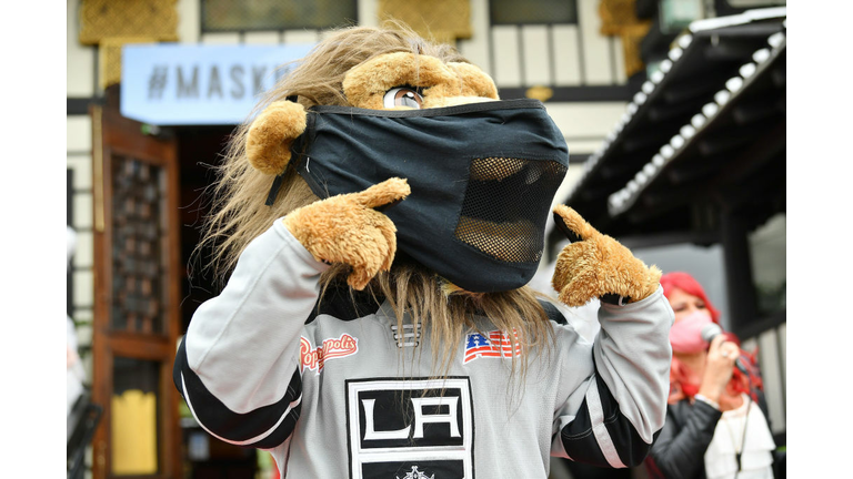 Members Of The Los Angeles Entertainment Community Participate In Pro-Mask Wearing Pop-Up Fashion Show