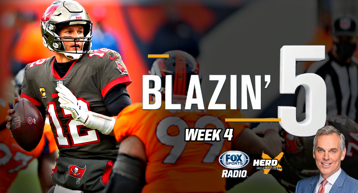 Blazing Five: Colin Cowherd Gives His 5 Best NFL Bets For Week 4 (Oct. 4) | iHeart