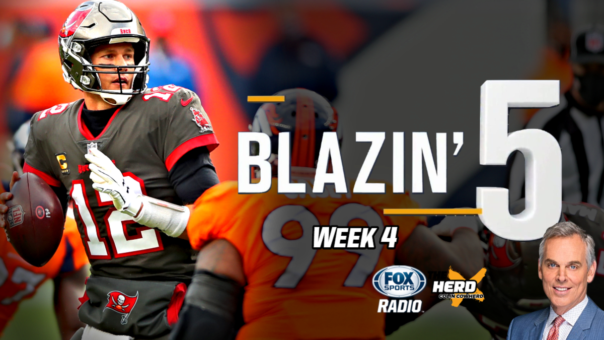 Blazing Five: Colin Cowherd Gives His 5 Best NFL Bets For Week 4