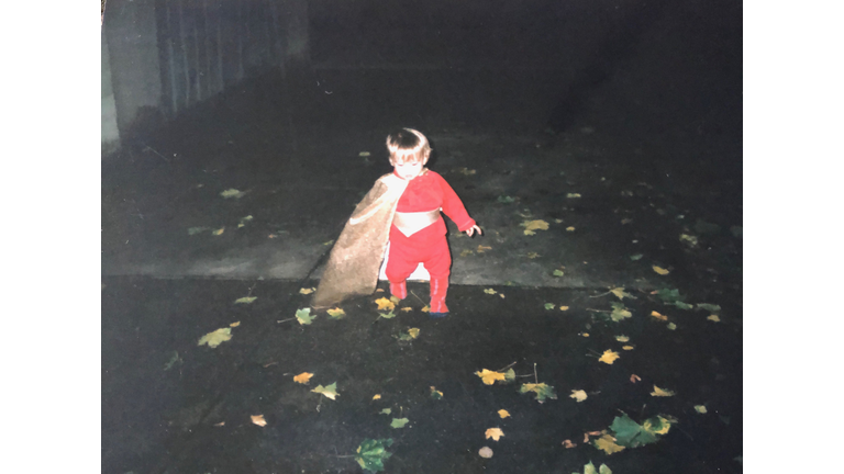 Taylor's first time trick-or-treating