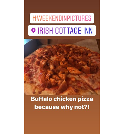 Buffalo chicken pizza yes please!