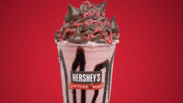 HERSHEY'S Chocolate Milkshake Recipe