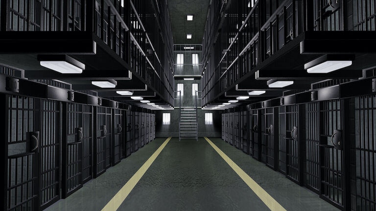 Interior views of traditional prison