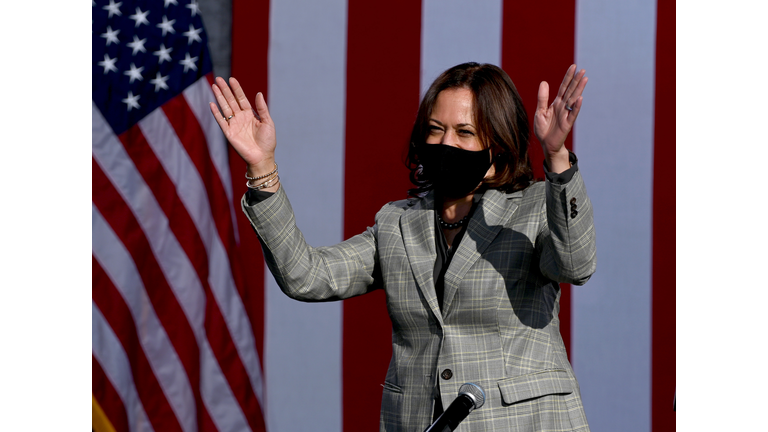 Democratic Vice Presidential Nominee Kamala Harris Campaigns In Nevada