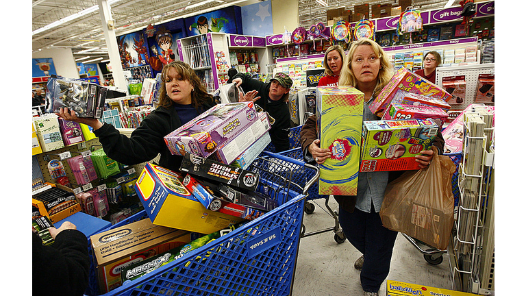 Eager Retailers Greet Crowds Of Shoppers On "Black Friday"