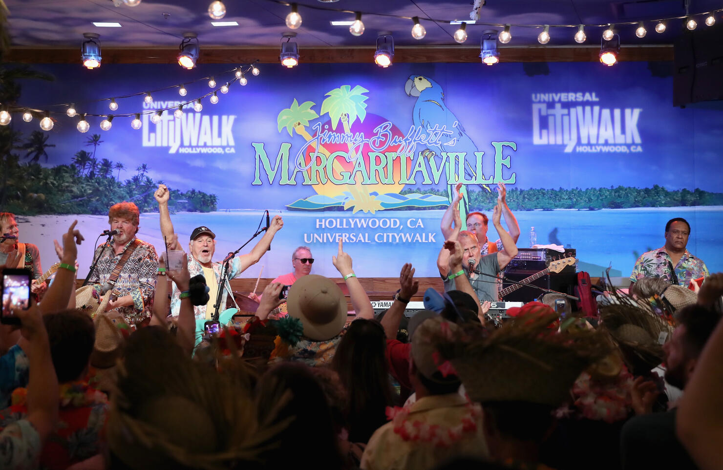 Universal Studios Hollywood toasted the arrival of Jimmy Buffett's Margaritaville restaurant to Universal CityWalk, with an exciting performance by Jimmy Buffett and the Coral Reefer Band