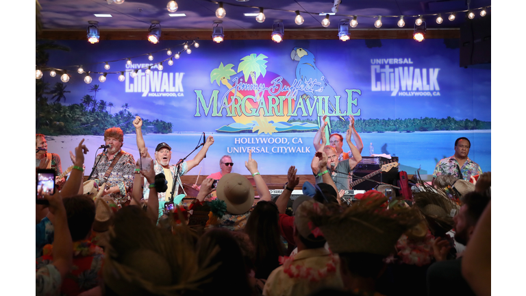 Universal Studios Hollywood toasted the arrival of Jimmy Buffett's Margaritaville restaurant to Universal CityWalk, with an exciting performance by Jimmy Buffett and the Coral Reefer Band