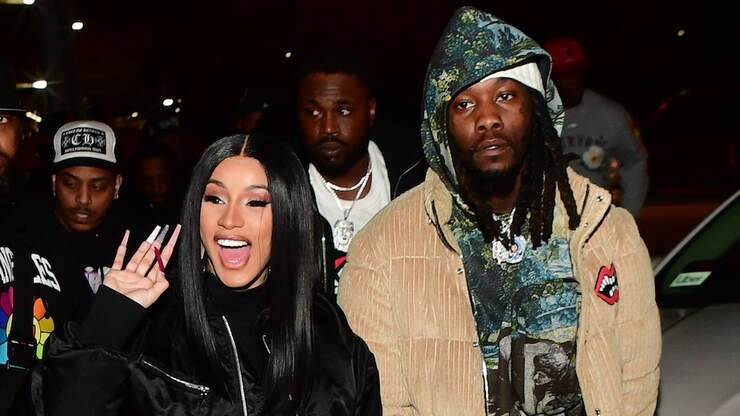 Cardi B & Offset Spotted Kissing At Her 28th Birthday Party | 106.1 KMEL