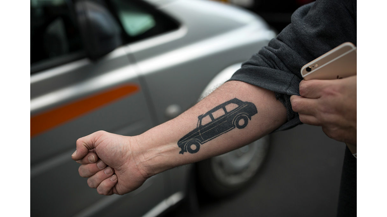 London Black Cab Drivers Protest Against Uber