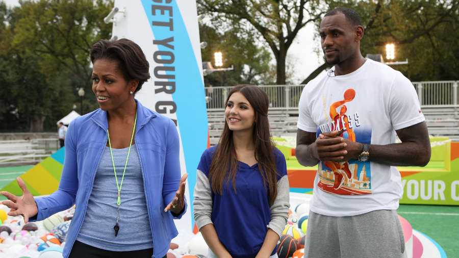 michelle obama lebron james