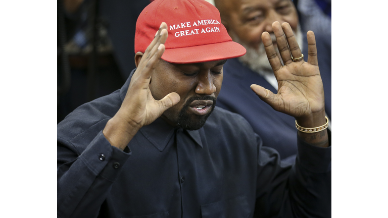 President Trump Hosts Kanye West And Former Football Player Jim Brown At The White House