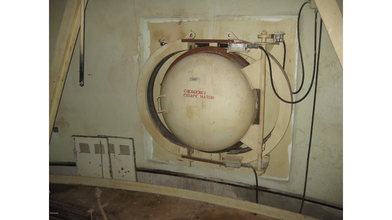 The former missile complex comes with its own escape hatch. 