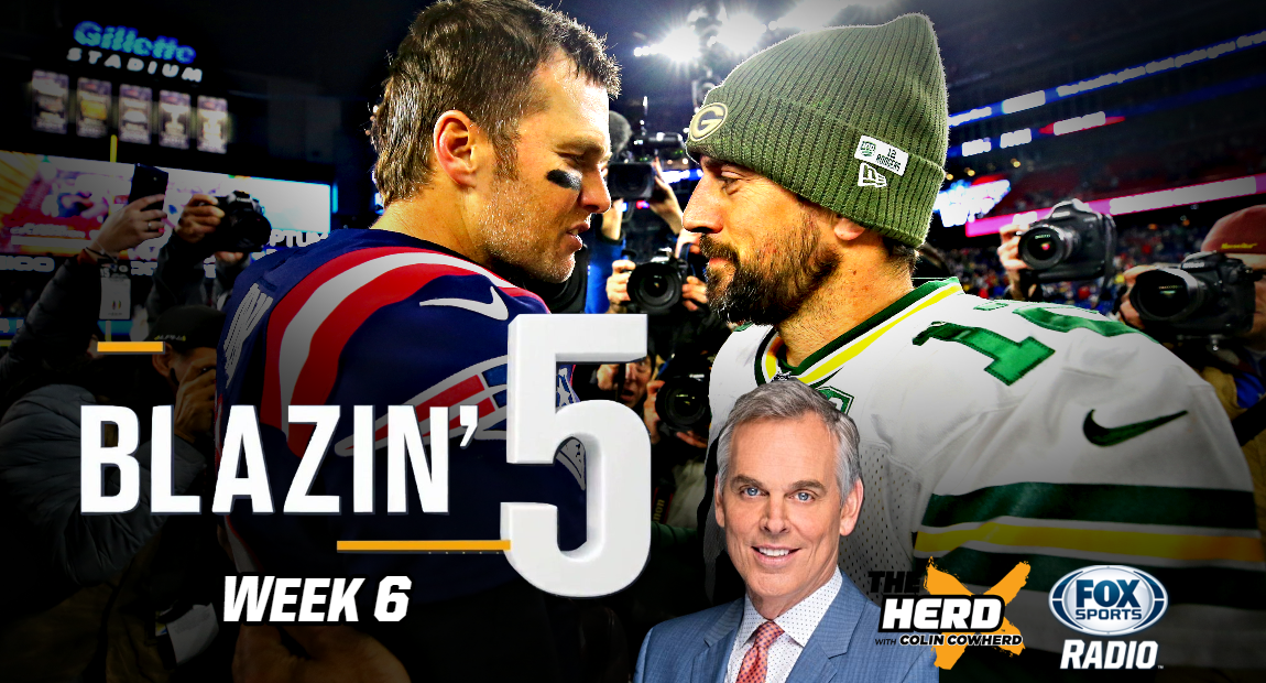 Blazing 5 Colin Cowherd Gives His Five Best NFL Picks For Week 6 (Oct