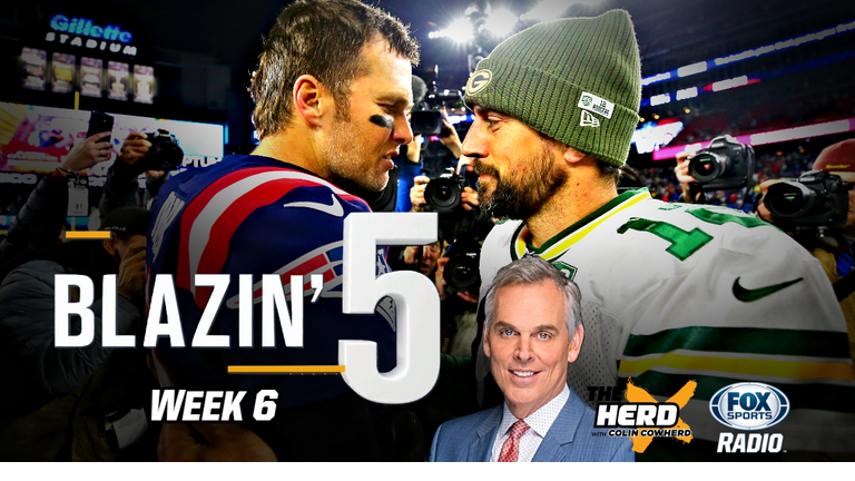 Blazing 5: Colin Cowherd Gives His Five Best NFL Picks For Week 6 (Oct. 18)
