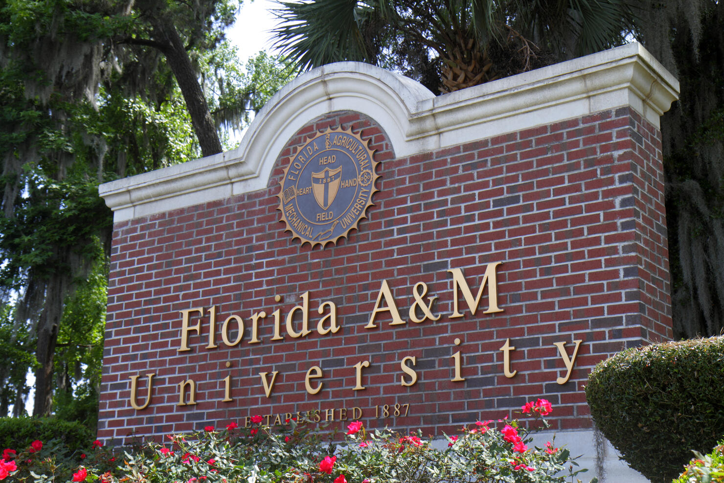 Florida A&M University entrance sign.