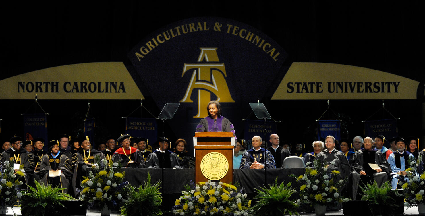 Michelle Obama Speaks At NC Agricultural and Technical State Univ. Commencement