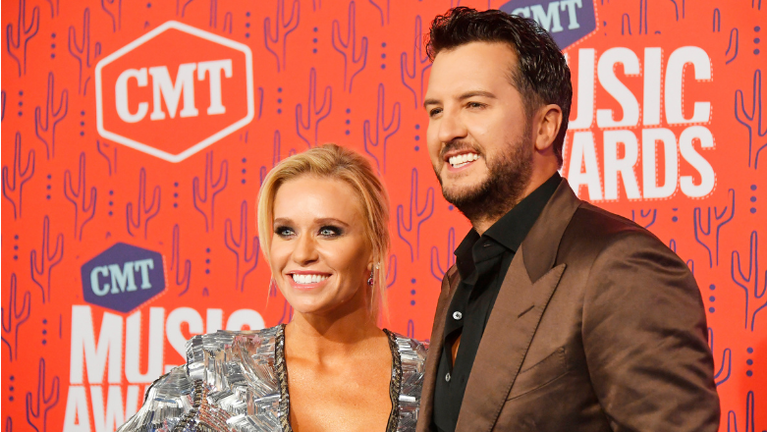 Luke Bryan's Wife Caroline Shows Off Hilarious Inflatable Eggplant Costume