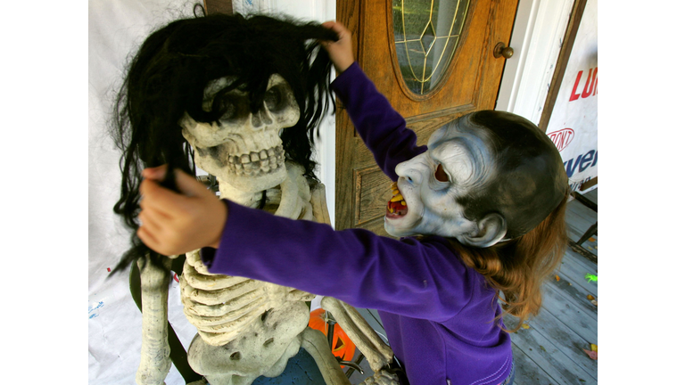 Halloween Decorations Begin Going Up