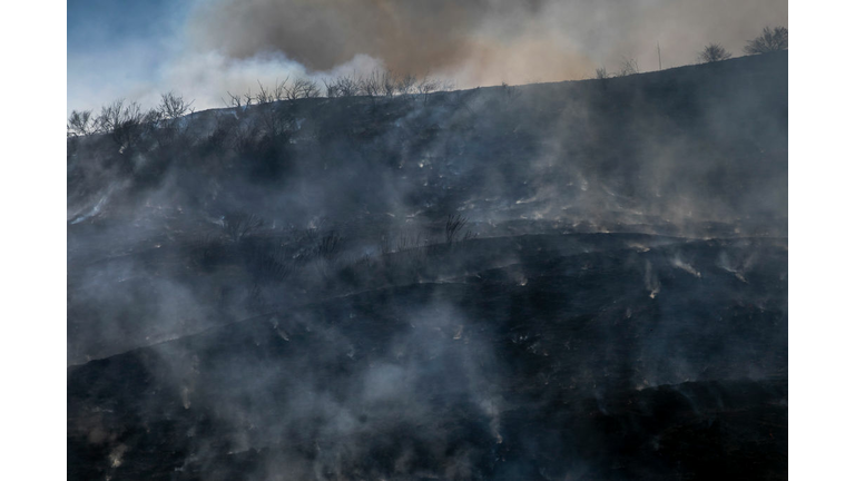 Silverado Fire In Orange Country, California Forces Evacuations