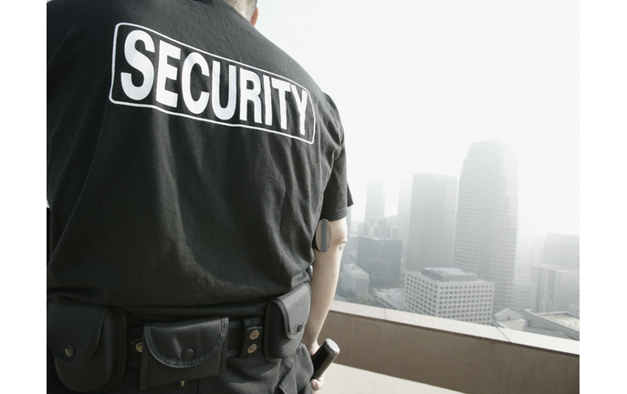 Security Guard on Rooftop