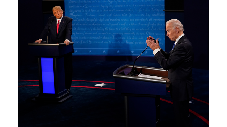 President Donald Trump And Presidential Nominee Joe Biden Debate