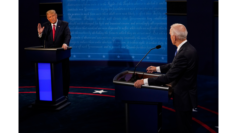 Donald Trump And Joe Biden Participate In Final Debate Before Presidential Election