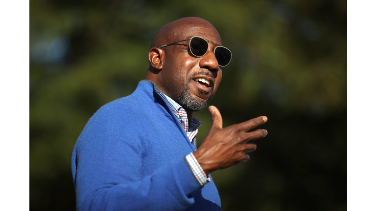 Democratic Senate Candidate Rev. Raphael Warnock Campaigns In Georgia