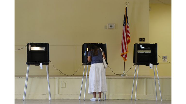 Across The U.S. Voters Flock To The Polls On Election Day