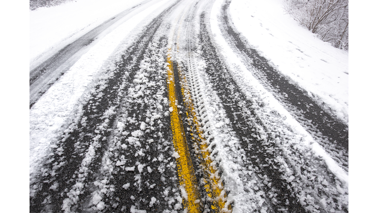 Extreme Weather - Road in Snow