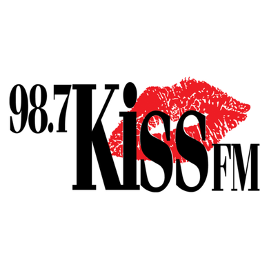 98.7 Kiss FM logo