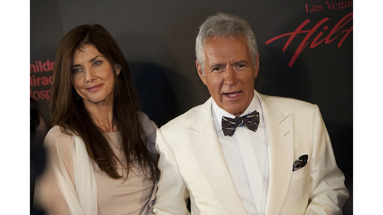 Actor Alex Trebek (R) and wife Jean Curr