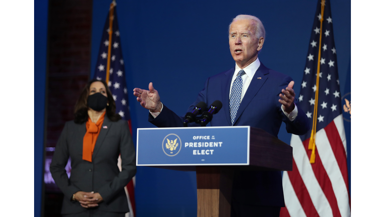 President-Elect Joe Biden Delivers Remarks On Coronavirus And US Economy