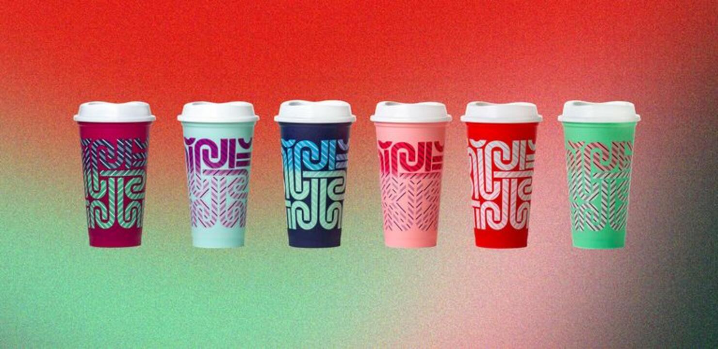 Starbucks dropped their new holiday cups today including a red