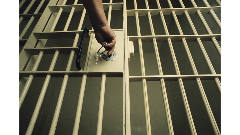 Key in Jail Cell Door